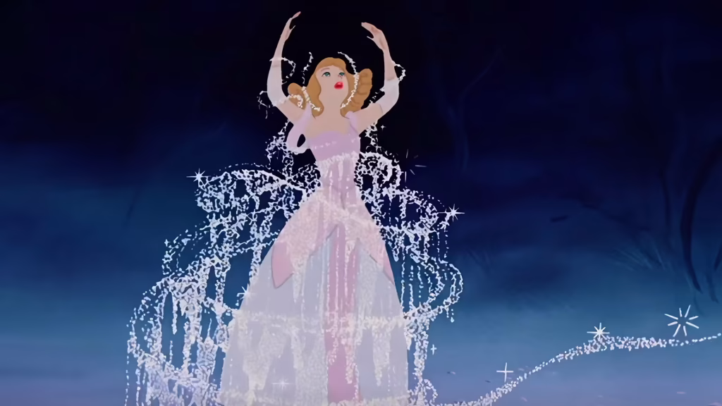 Cinderella going through a transformation