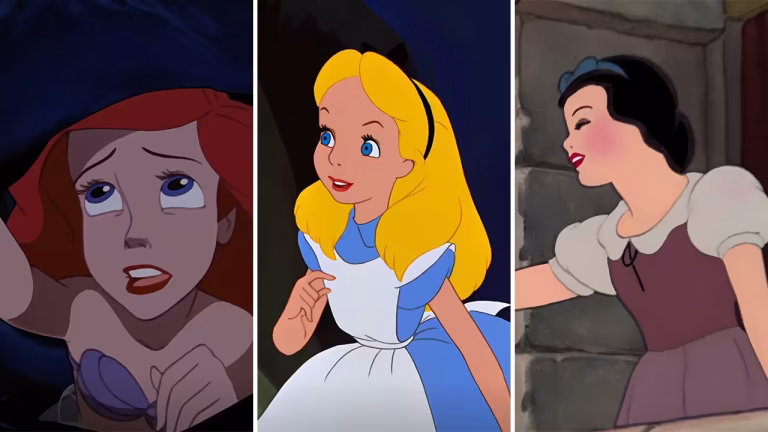 Ariel, Alice, and Snow-white.