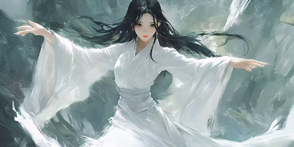 White Snake dancing in the wind.